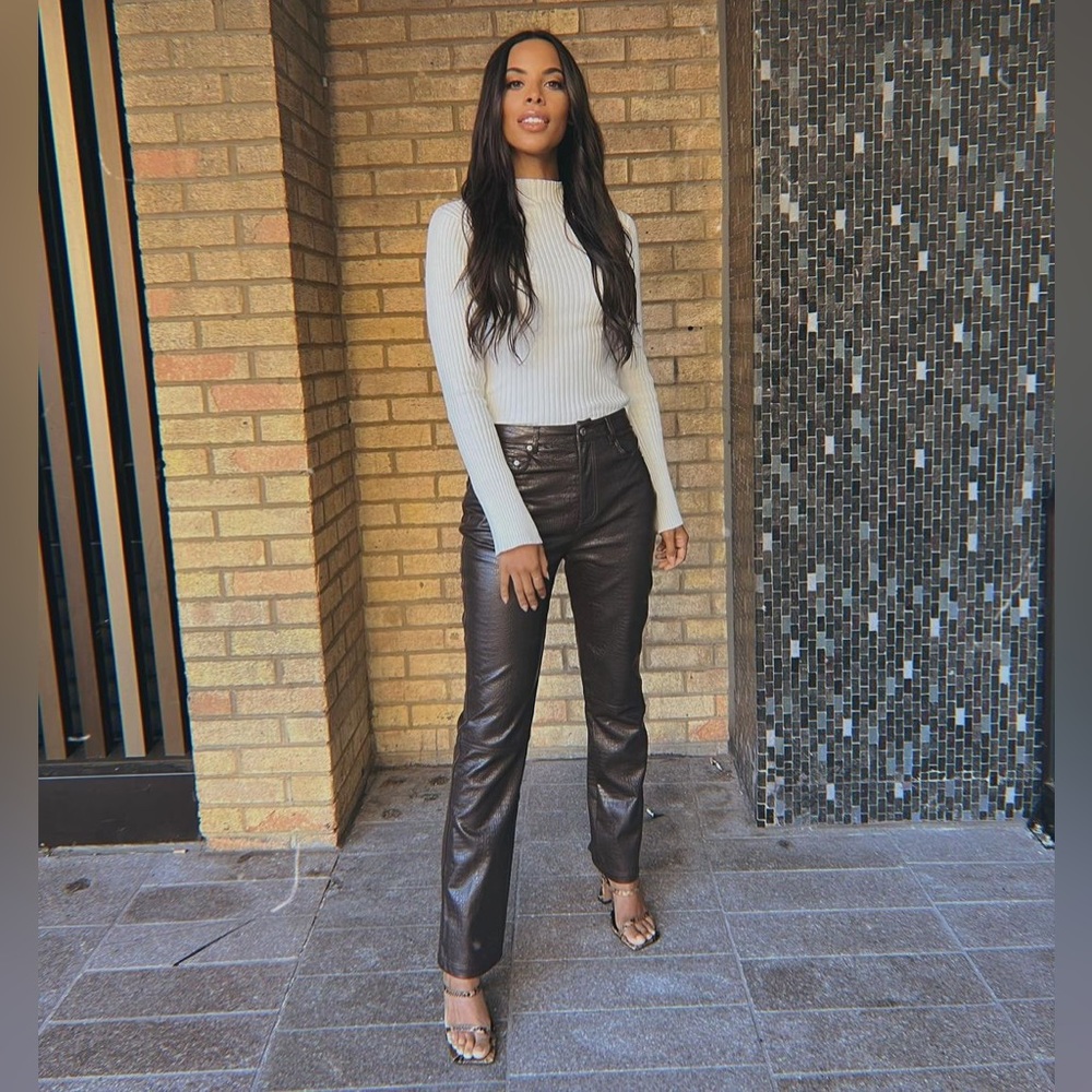 Y2K Vintage Gap Real Leather Pants EUC
